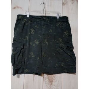 George Shorts Men's 40 Black Palm Tree Cargo‎ Pocket